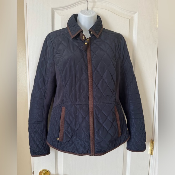 Joules Marchesa Quilted Jacket Marine Navy Size US 8 - Picture 1 of 11
